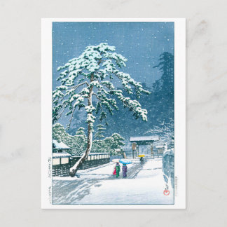 浮世絵- hasui - No.12イケガム本門寺 ポストカード