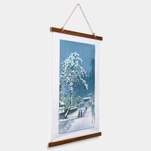 浮世絵- hasui - No.12イケガム本門寺 吊り下げ型タペストリー (傾斜あり)