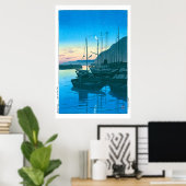 浮世絵- hasui - No.16朝の別府 – ポスター (ホームオフィス)
