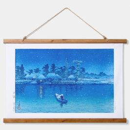 浮世絵- hasui - No.21牛堀村 –  吊り下げ型タペストリー