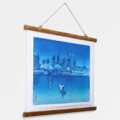 浮世絵- hasui - No.21牛堀村 – 吊り下げ型タペストリー (傾斜あり)