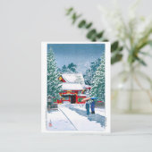 浮世絵- hasui - No.22雪の神域 –  ポストカード (スタンド正面)