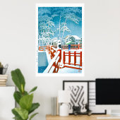 浮世絵- hasui - No.24八雲橋長田… ポスター (ホームオフィス)