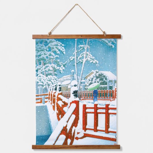 浮世絵- hasui - No.24八雲橋長田… 吊り下げ型タペストリー (正面)