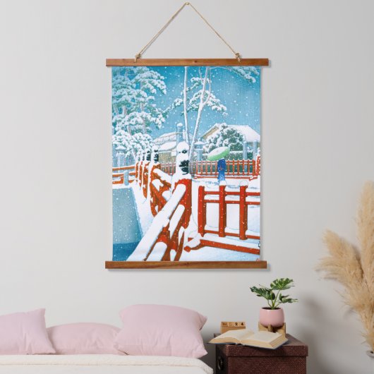 浮世絵- hasui - No.24八雲橋長田… 吊り下げ型タペストリー (寝室)