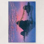 浮世絵- hasui - No.25二つの岩… ジグソーパズル (縦)