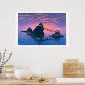 浮世絵- hasui - No.25二つの岩… ポスター (キッチン)