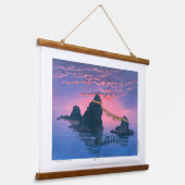 浮世絵- hasui - No.25二つの岩… 吊り下げ型タペストリー (傾斜あり)