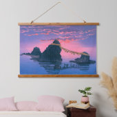 浮世絵- hasui - No.25二つの岩… 吊り下げ型タペストリー (寝室)