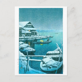 浮世絵- hasui - No.27向島の雪 –  ポストカード