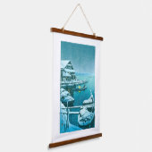 浮世絵- hasui - No.27向島の雪 –  吊り下げ型タペストリー (傾斜あり)