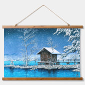 浮世絵- hasui - No.28神山宮神社… 吊り下げ型タペストリー (正面)