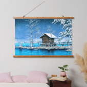 浮世絵- hasui - No.28神山宮神社… 吊り下げ型タペストリー (寝室)