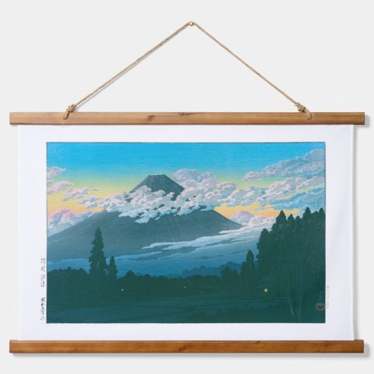 浮世絵- hasui - No.29裾野の近く –  吊り下げ型タペストリー (正面)