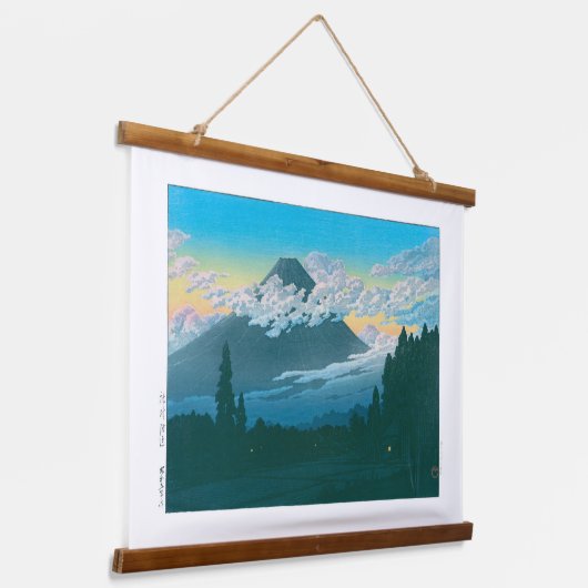 浮世絵- hasui - No.29裾野の近く –  吊り下げ型タペストリー (傾斜あり)