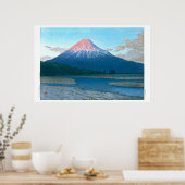 浮世絵- hasui - No.30富士川 –  ポスター (キッチン)