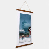 浮世絵- hasui - No.31大阪の天王寺 – 吊り下げ型タペストリー (傾斜あり)