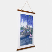 浮世絵- hasui - No.34亀戸の藤 –  吊り下げ型タペストリー (傾斜あり)