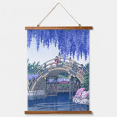 浮世絵- hasui - No.34亀戸の藤 –  吊り下げ型タペストリー (正面)