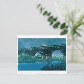 浮世絵- hasui - No.35夕べシャワー今井… ポストカード (スタンド正面)