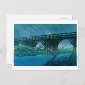 浮世絵- hasui - No.35夕べシャワー今井… ポストカード (正面/裏面)