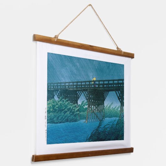 浮世絵- hasui - No.35夕べシャワー今井… 吊り下げ型タペストリー (傾斜あり)