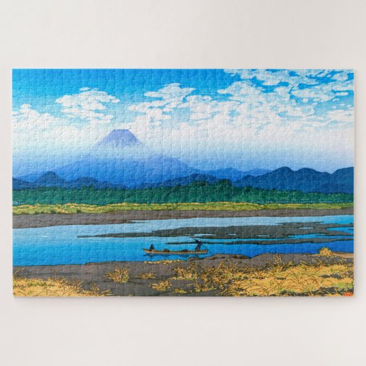 浮世絵- hasui - No.37バンユウ川 –  ジグソーパズル (横)