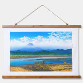 浮世絵- hasui - No.37バンユウ川 –  吊り下げ型タペストリー (正面)