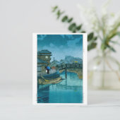 浮世絵- hasui - No.39品川 –  ポストカード (スタンド正面)