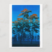 浮世絵- hasui - No.46大宮の氷川公園 –  ポストカード (正面)