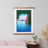 浮世絵- hasui - No.47男鹿市孔雀洞窟… 吊り下げ型タペストリー (寝室)