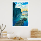 浮世絵- hasui - No.48大根埠頭の朝 ポスター (キッチン)