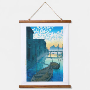 浮世絵- hasui - No.48大根埠頭の朝 吊り下げ型タペストリー