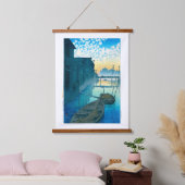 浮世絵- hasui - No.48大根埠頭の朝 吊り下げ型タペストリー (寝室)