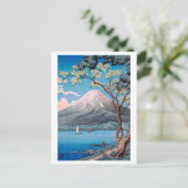 浮世絵[komei]山中湖山富士 ポストカード (スタンド正面)