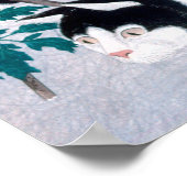 浮世絵[komei] 02トマトプラントの猫 ポスター (角)