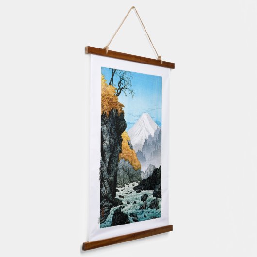 浮世絵[komei] 04山芦高の足 吊り下げ型タペストリー (傾斜あり)