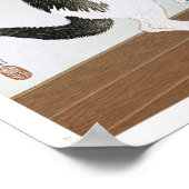 浮世絵[Koson]ネコと金魚(XS) ポスター (角)