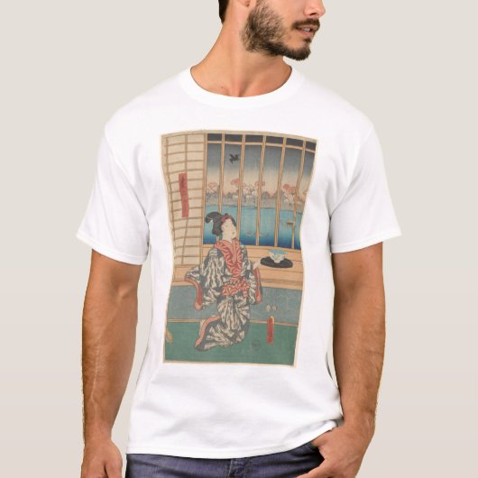 浮世絵 (ukiyo-e) tシャツ (正面)