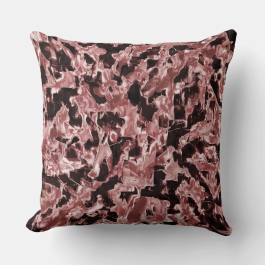 浮動する銅製のブレードまたは暗い背景の岩 クッション (正面)