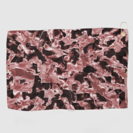 浮動する銅製のブレードまたは暗い背景の岩 ゴルフタオル