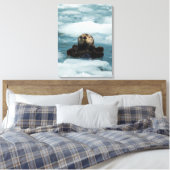 浮動カワウソ キャンバスプリント (インサイチュ (寝室))