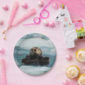 浮動カワウソ ペーパープレート (パーティー)