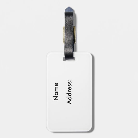 浮動カワウソ ラゲッジタグ (裏面縦)