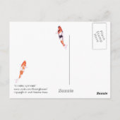 浮動コイはがき ポストカード (裏面)