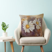 浮動デイジー水彩 クッション (椅子)