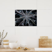 浮動ハート緩和曲線 ポスター (キッチン)