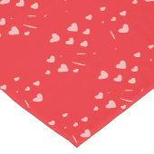 浮動ハート(赤) ショートテーブルランナー (コーナー)