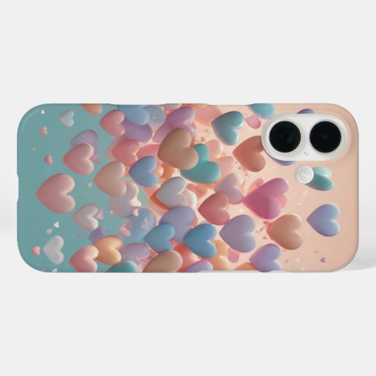 浮動ハート Case-Mate iPhoneケース (裏面 (横))