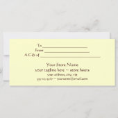 浮動バラギフト券テンプレート (裏面)